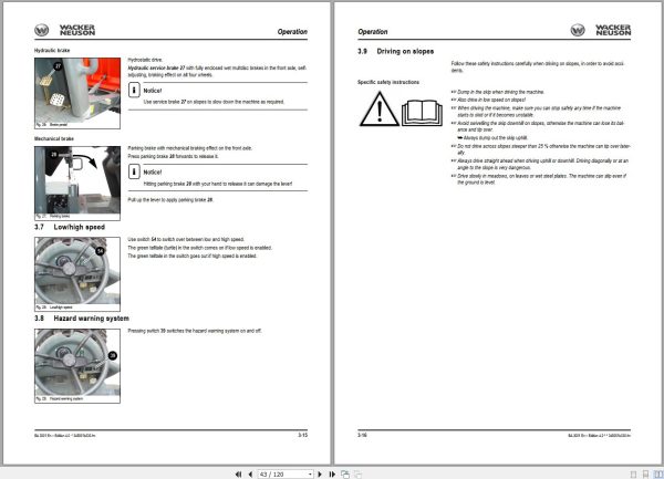 Wacker Neuson Dumper 5000 8002 6000 9002 Operating Manual 1000081409 2