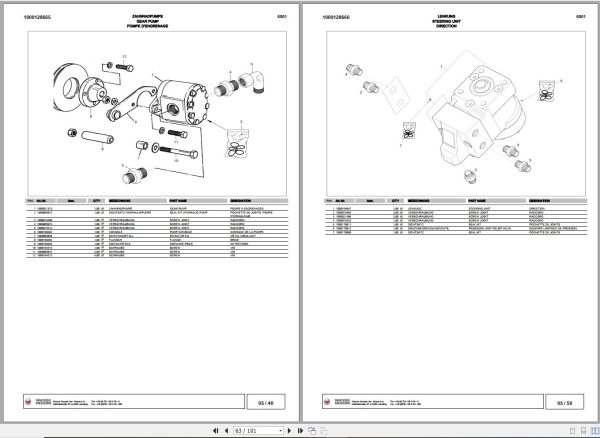 Wacker Neuson Dumper 6001 Spare Parts List 1000113932 2