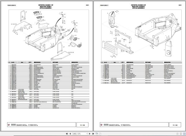 Wacker Neuson Dumper 6001 Spare Parts List 1000130920 2
