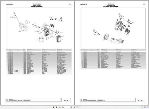 Wacker Neuson Dumper 6001 Spare Parts List 1000182752 2