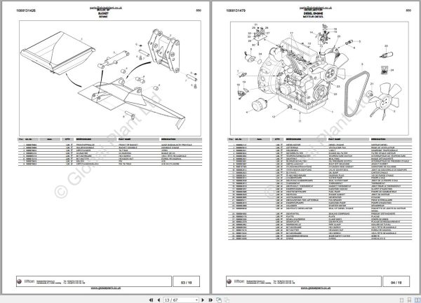 Wacker Neuson Dumper 850 Spare Parts List 208694778 2