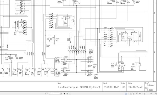 Wacker Neuson Dumper 9001 10001 Electrical Diagrams 1