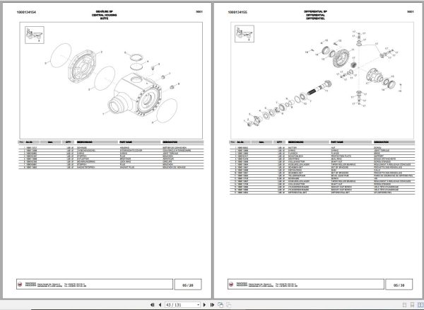 Wacker Neuson Dumper 9001 Spare Parts List 1000142134 2