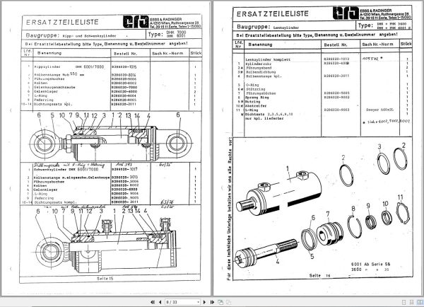 Wacker Neuson Dumper DHK 6001S Spare Parts List 2