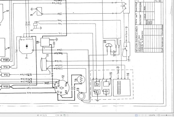 Wacker Neuson Dumper RK15 Electrical and Hydraulic Diagrams 1