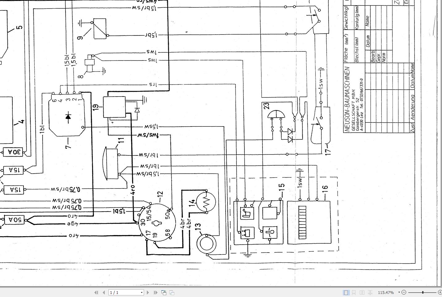 Wacker Neuson Dumper RK15 Electrical and Hydraulic Diagrams 1