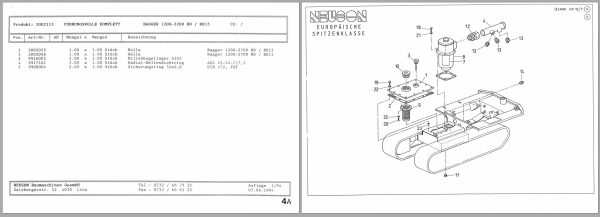 Wacker Neuson Dumper RK15 Spare Parts List 2