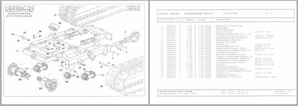 Wacker Neuson Dumper RK20S Spare Parts List 2