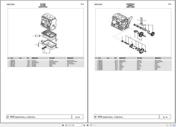 Wacker Neuson Dumper TD15 Spare Parts List 1000130214 2