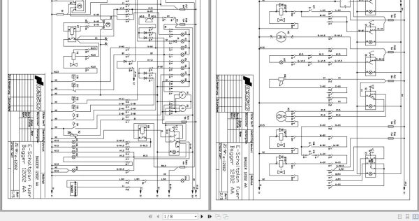 Wacker Neuson Excavator 12002 Electrical and Hydraulic Diagrams 1