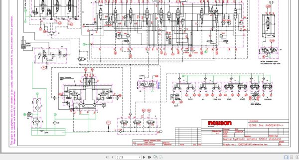 Wacker Neuson Excavator 12002 Electrical and Hydraulic Diagrams 2