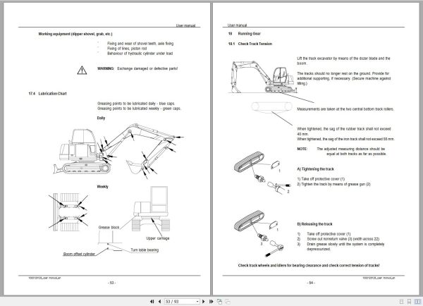 Wacker Neuson Excavator 12002 RD Operating Manual 1000128128 2