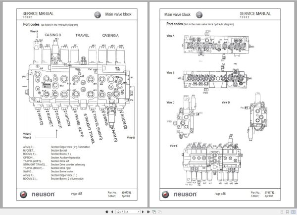 Wacker Neuson Excavator 12002 Service Manual and Diagram 1000081437 2