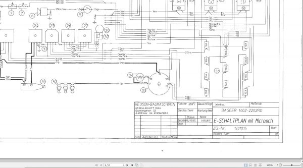 Wacker Neuson Excavator 1402 2202 Electrical Diagrams 2