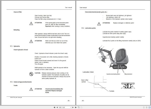 Wacker Neuson Excavator 1403 1503 1903 2203 Operating Manual 1000147740 2