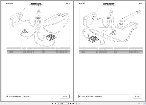 Wacker Neuson Excavator 1403 Spare Parts List 1000135987 2