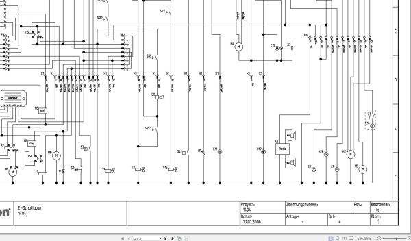 Wacker Neuson Excavator 1404 Electrical and Hydraulic Diagrams 1