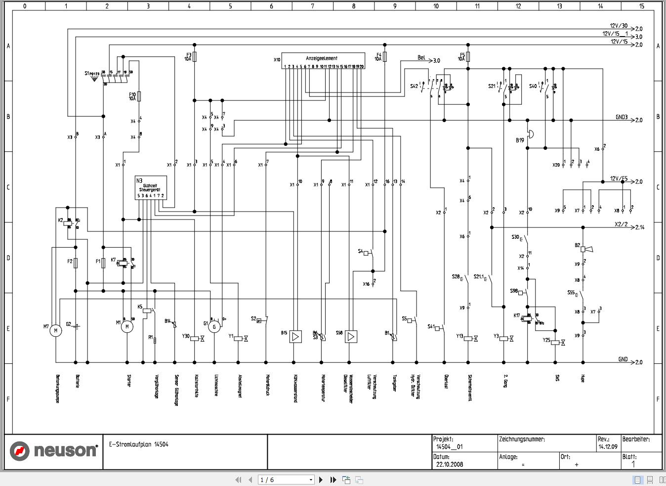 Wacker Neuson Excavator 14504 Electrical and Hydraulic Diagrams 1