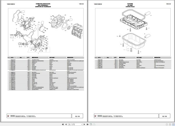 Wacker Neuson Excavator 1503 Spare Parts List 1000148969 2