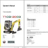 Wacker Neuson Excavator 1703 2003 Operating Manual 1000188437 1