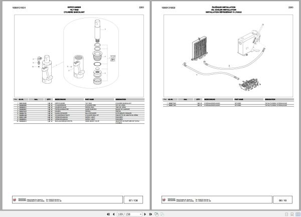 Wacker Neuson Excavator 2203 Spare Parts List 1000141542 2