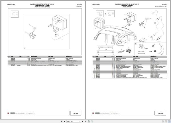 Wacker Neuson Excavator 2203 Spare Parts List 1000148976 2