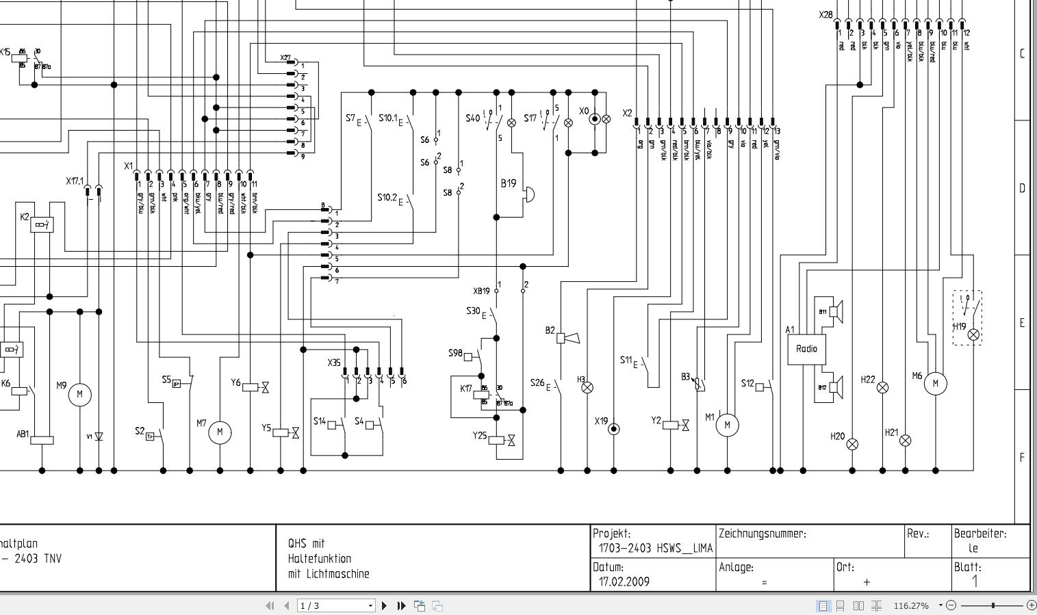 Wacker Neuson Excavator 2404 Electrical and Hydraulic Diagrams 1