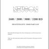 Wacker Neuson Excavator 2600 2800 3000 3200 RD Spare Parts List 1000015270 1