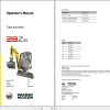 Wacker Neuson Excavator 28Z3 3.0 Operating Manual 1000177367 1