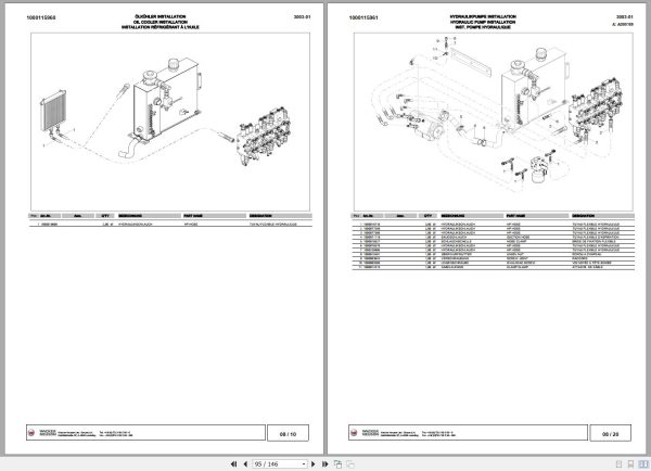 Wacker Neuson Excavator 3003 Spare Parts List 1000099323 2