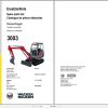 Wacker Neuson Excavator 3003 Spare Parts List 1000128060 1