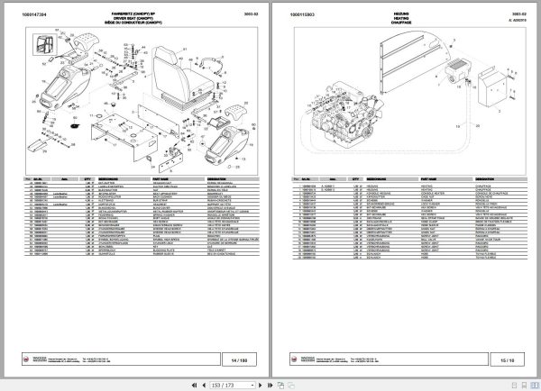 Wacker Neuson Excavator 3003 Spare Parts List 1000128060 2