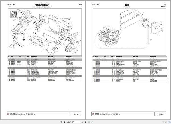 Wacker Neuson Excavator 3503 Spare Parts List 1000128072 2