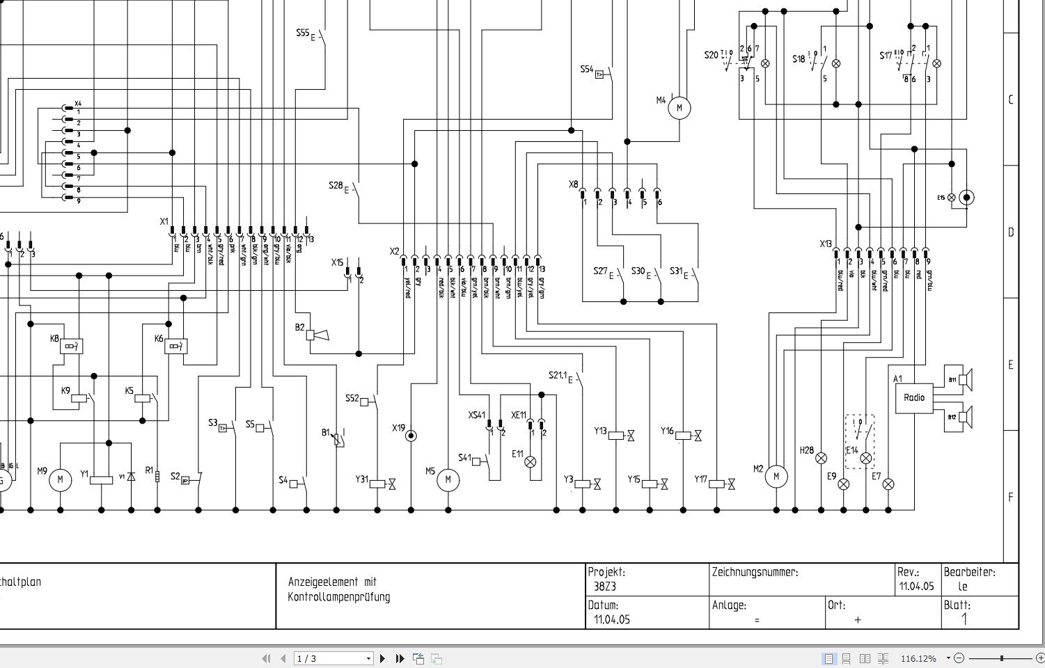 Wacker Neuson Excavator 38Z3 Electrical and Hydraulic Diagrams 1