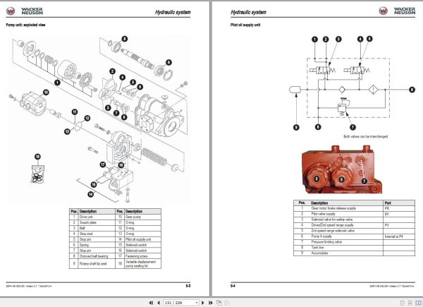Wacker Neuson Excavator 38Z3 Service Manual and Diagram 433688023 2