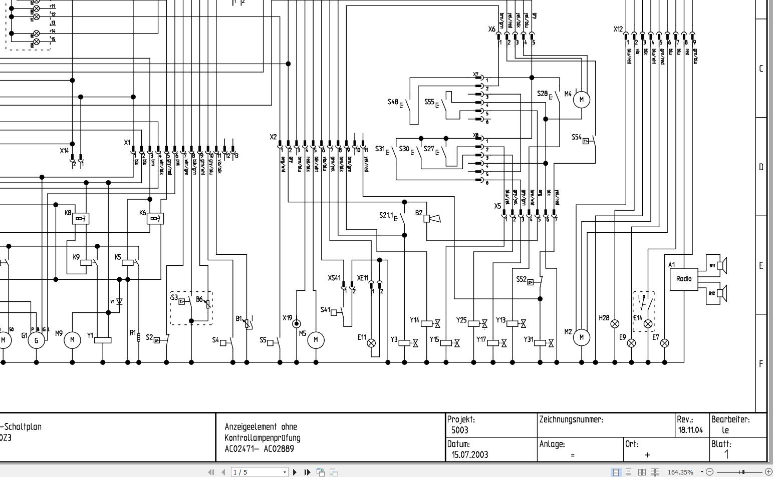 Wacker Neuson Excavator 50Z3 6003 8003 Electrical and Hydraulic Diagrams 1
