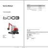 Wacker Neuson Excavator 6003 Service Manual and Diagram 1000129840 1
