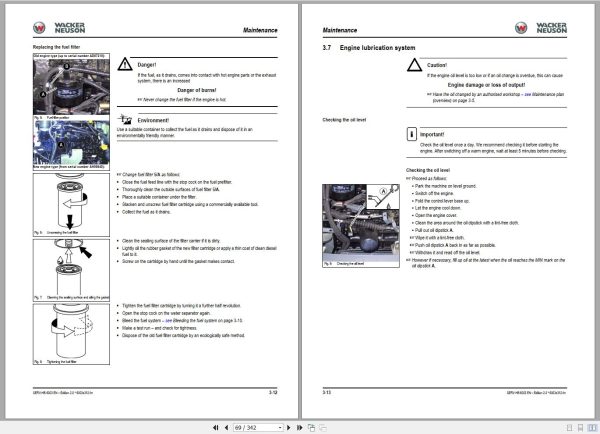 Wacker Neuson Excavator 6003 Service Manual and Diagram 1000129840 2