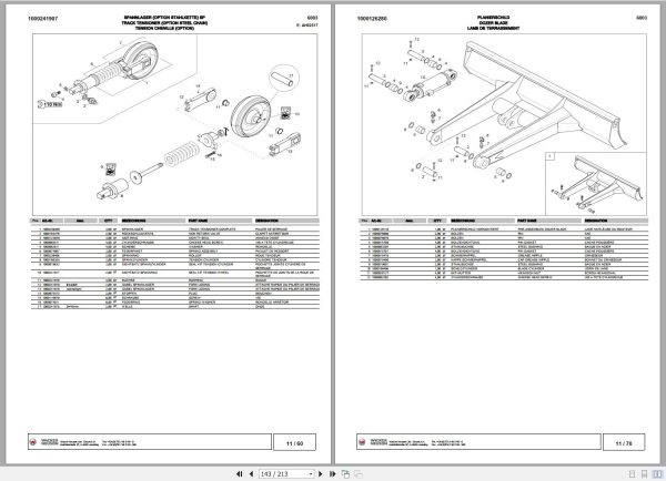 Wacker Neuson Excavator 6003 Spare Parts List 1000182716 2