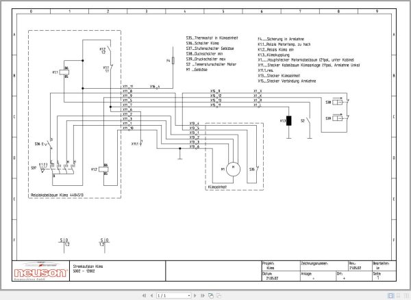 Wacker Neuson Excavator 8002 Electrical Diagrams 2
