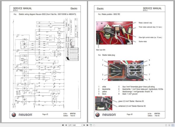 Wacker Neuson Excavator 8002 Service Manual and Diagram 1000081436 3