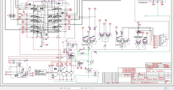 Wacker Neuson Excavator 8003 Hydraulic Diagrams 2