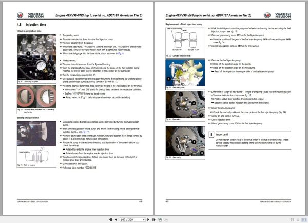 Wacker Neuson Excavator 8003 Service Manual and Diagram 1000132826 2