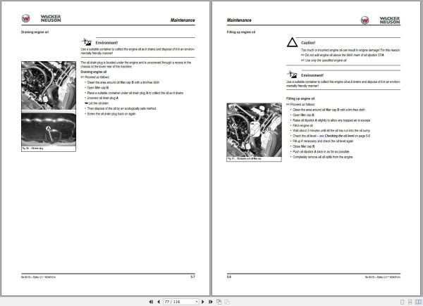 Wacker Neuson Excavator 803 Operating Manual 1000161857 2