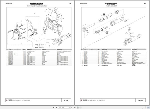 Wacker Neuson Excavator 803 Spare Parts List 1000161641 2