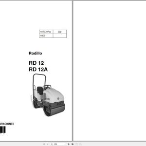 Wacker Neuson Roller RD 12 RD 12A Operating Manual 180865184 1