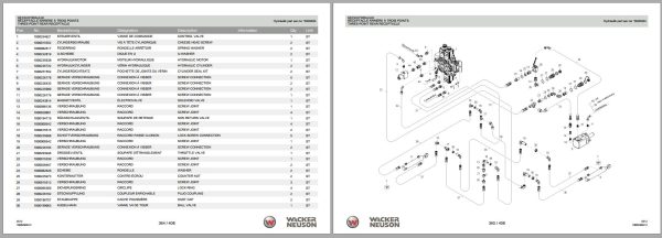 Wacker Neuson Telehandlers TH412 Spare Parts List 1000296093 2