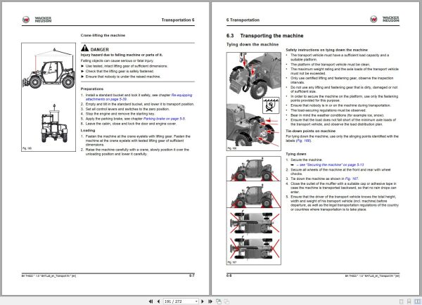 Wacker Neuson Telehandlers TH522 Operating Manual 1000318086 2