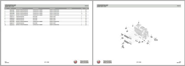 Wacker Neuson Telehandlers TH522 Spare Parts List 1000316527 2