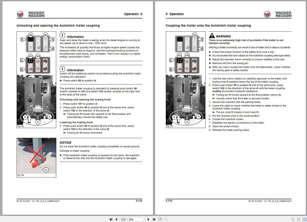 Wacker Neuson Telehandlers TH625 Operating Manual 1000326852 2